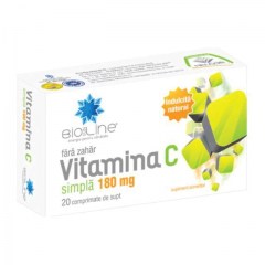 Vitamina C simpla 180mg, 20 comprimate de supt, BioLine